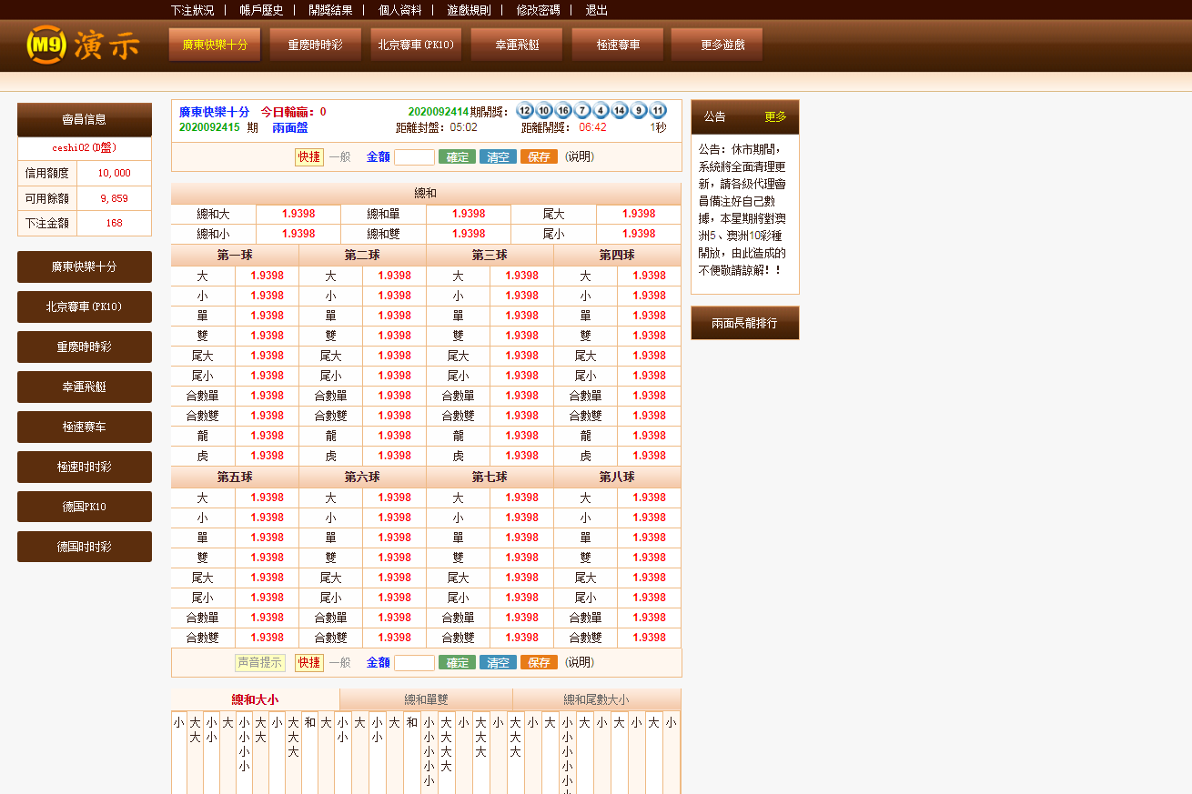 2022新版BW信用盘口源码-已修复所有采集